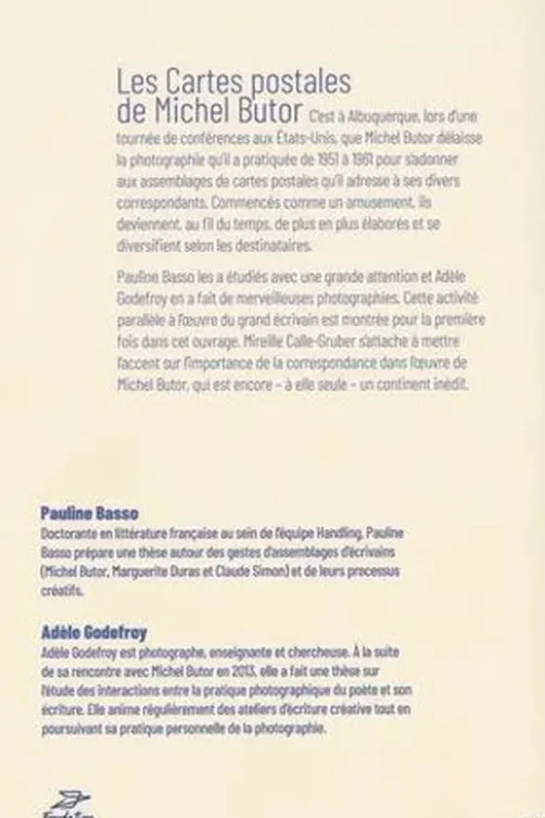 Les cartes postales de Michel Butor, Pauline Basso