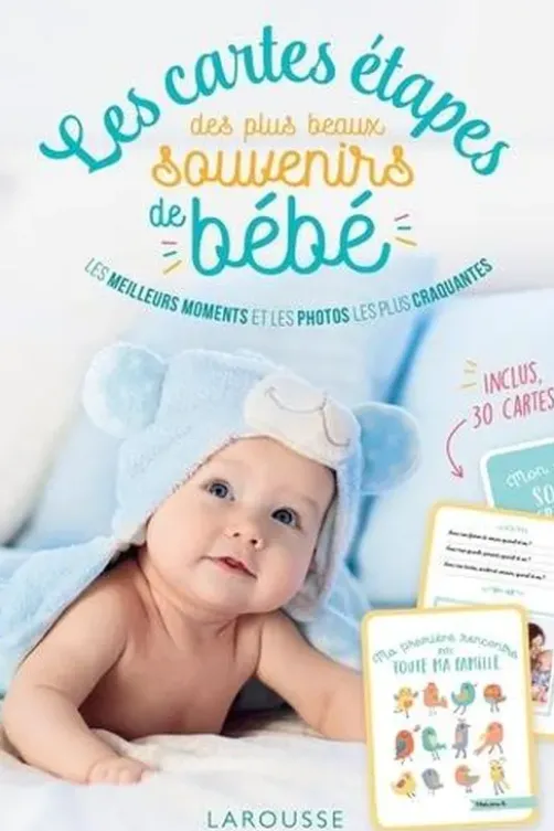 Les cartes étapes des plus beaux souvenirs de bébé, Larousse