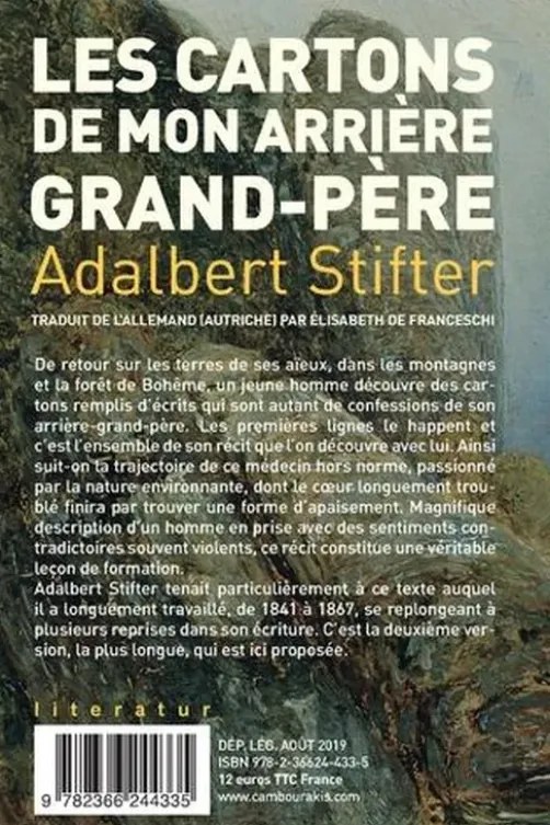 Les cartons de mon arrière-grand-père, Adalbert Stifter