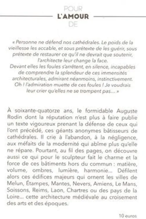 Les cathédrales de France, Auguste Rodin