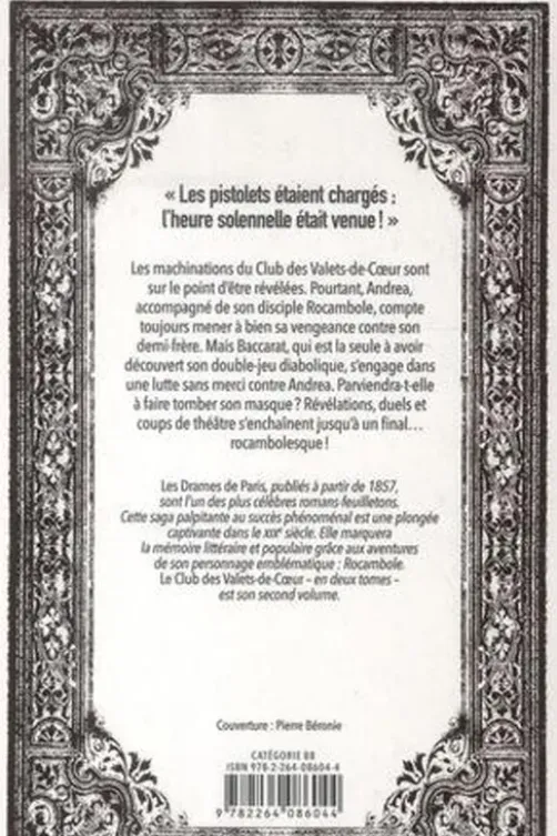 Les drames de Paris Tome 4 : Le Club des valets de coeur. Tome 2, Pierre-Alexis Ponson du Terrail