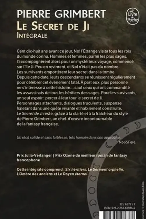 Le Secret de Ji Intégrale, Pierre Grimbert