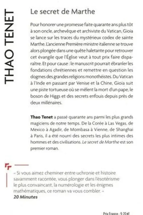 Le secret de Marthe, Thao Tenet