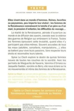 Les femmes de la Renaissance. Elles ont lutté pour leur liberté, Sylvie Le Clech