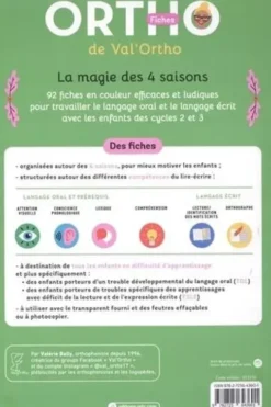 Les fiches ortho de Val'ortho. La magie des 4 saisons, Valérie Baily