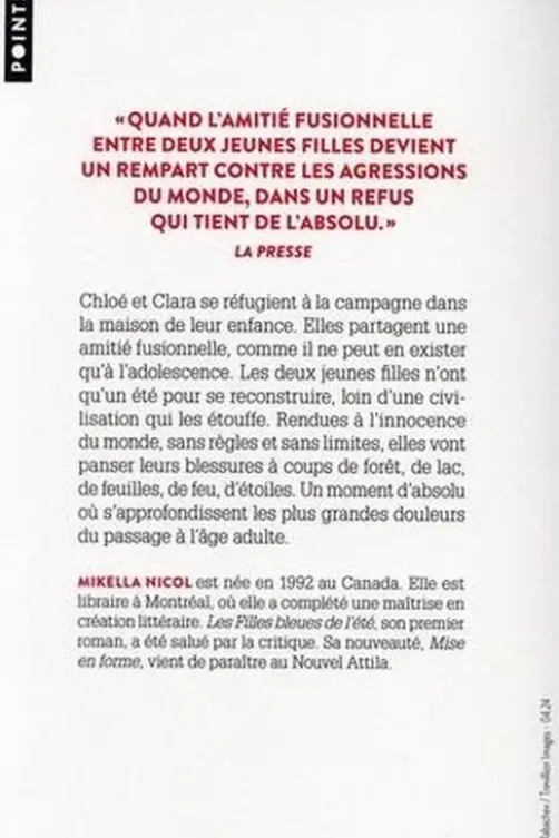 Les filles bleues de l'été, Mikella Nicol
