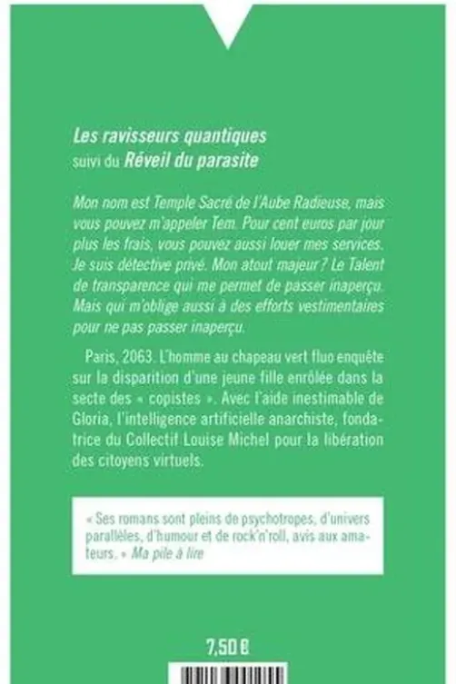 Les futurs mystères de Paris Tome 2 : Les ravisseurs quantiques, Roland C. Wagner