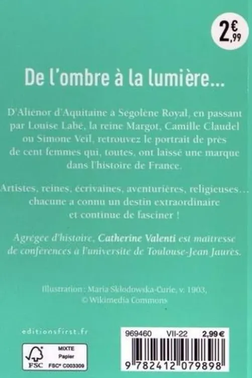 Les Grandes Femmes de l'histoire de France. 2e édition, Catherine Valenti