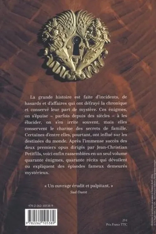 Les grandes énigmes de l'histoire, Jean-Christian Petitfils