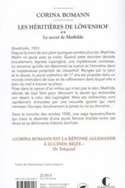 Les héritières de Löwenhof Tome 2 : Le secret de Mathilda, Corina Bomann