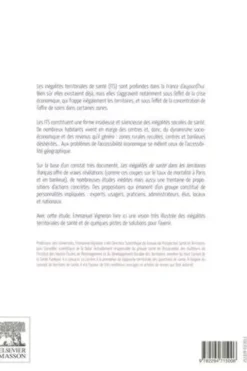 Les inégalités de santé dans les territoires français. Etat des lieux et voies de progrès, Emmanuel Vigneron