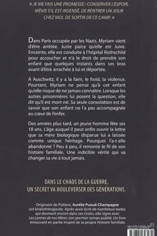 Les larmes de nos mères, Aurélie Puaud-Champagne