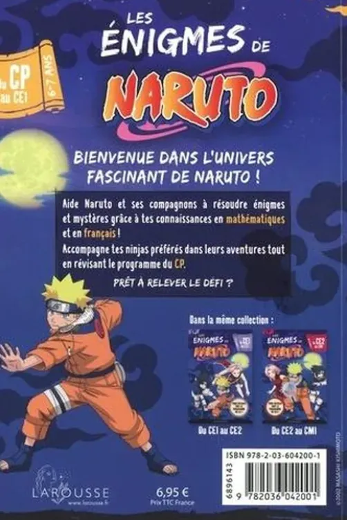 Les énigmes de Naruto du CP au CE1, François Lecellier