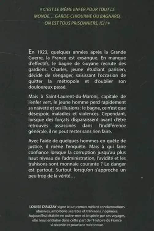 Les oubliés de l'enfer vert, Louise D'Auzay