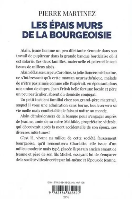 Les épais murs de la bourgeoisie, Pierre Martinez