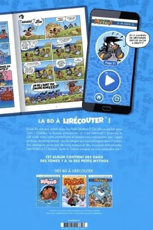 Les petits mythos : Une bande dessinée à lirécouter. Avec 1 QR code, Christophe Cazenove