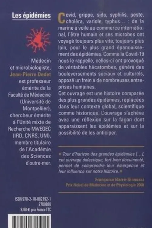 Les épidémies. De la peste noire à la Covid-19, Jean-Pierre Dedet