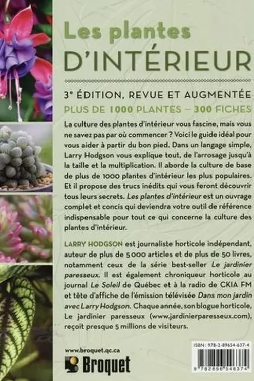 Les plantes d'intérieur, Larry Hodgson