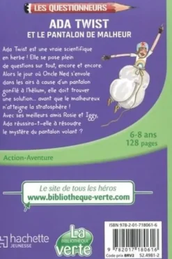 Les questionneurs Tome 1 : Ada Twist et le pantalon de malheur, Rosalind Elland-Goldsmith