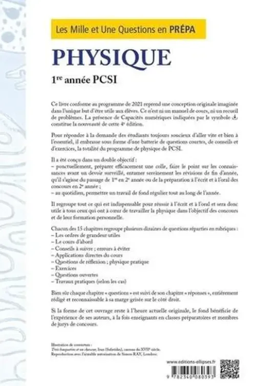 Les 1001 questions de la physique en prépa 1re année PCSI. 4e édition actualisée, Christian Garing