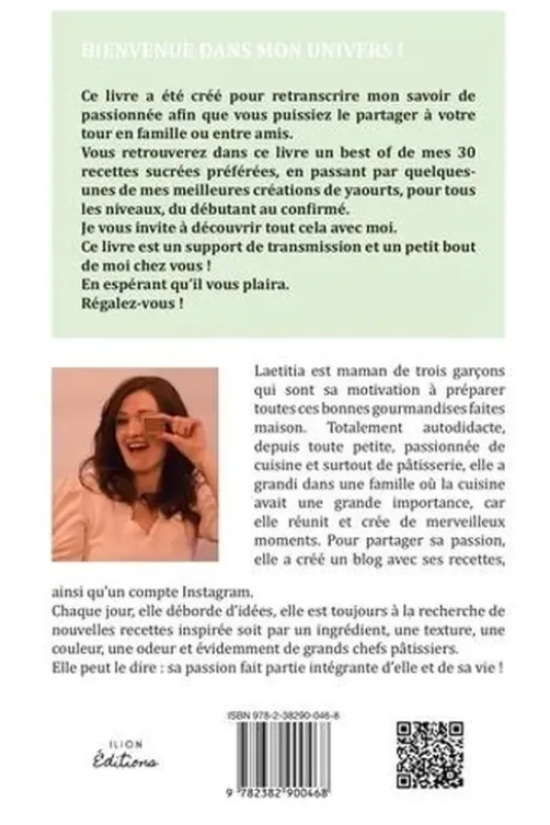 Les recettes sucrées by @mumlaetitianinho. 30 desserts gourmands, Laetitia de Sousa