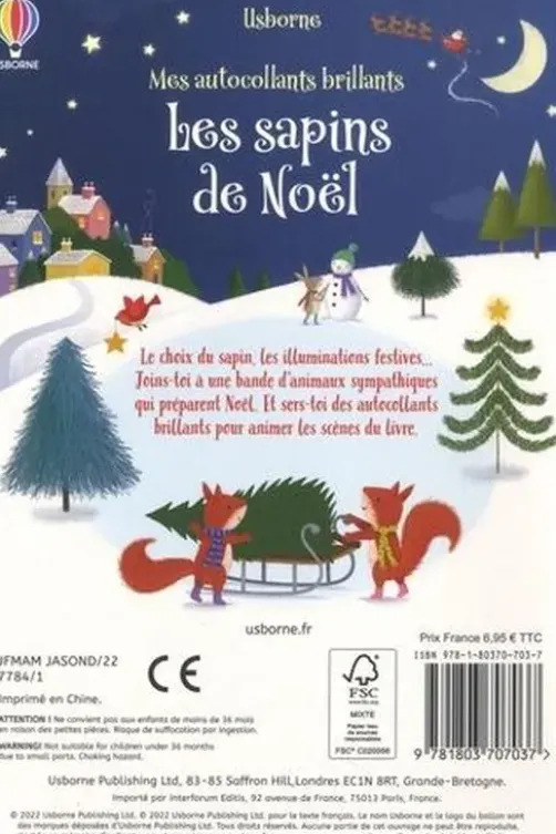 Les sapins de Noël. Avec plus de 190 autocollants réutilisables, Lucy Barnard