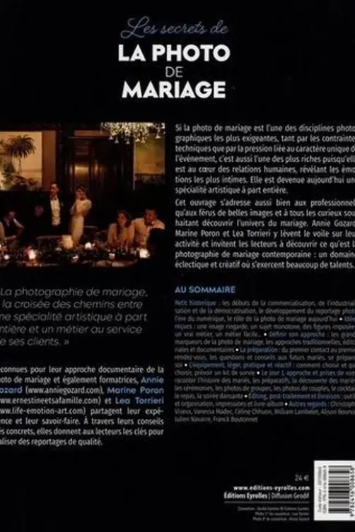 Les secrets de la photo de mariage. Démarche - Pratique - Inspiration, Annie Gozard