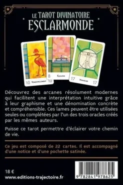 Le Tarot divinatoire Esclarmonde. Les 22 arcanes majeurs & la notice, Colette Lougarre