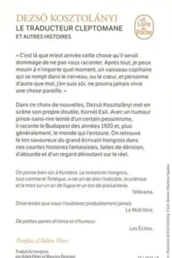 Le traducteur cleptomane. Et autres histoires, Dezsö Kosztolanyi