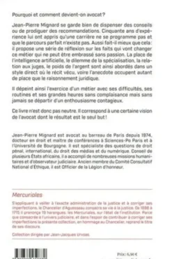 Lettre aux jeunes avocats, Jean-Pierre Mignard