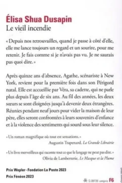 Le vieil incendie, Elisa Shua Dusapin