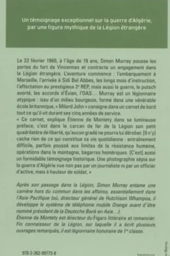 Légionnaire. Un Anglais dans la guerre d'Algérie, Simon Murray