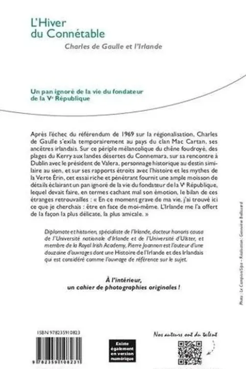 L'Hiver du Connétable. Charles De Gaulle et l'Irlande, Pierre Joannon