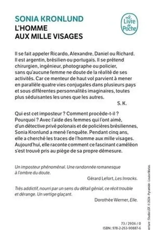 L'Homme aux mille visages, Sonia Kronlund