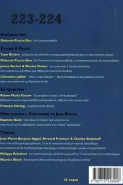L'Homme N° 223-224, juillet-décembre 2017 : De la responsabilité, Pierre-Cyrille Hautecoeur