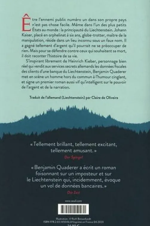 L'homme qui fit chuter le paradis, Benjamin Quaderer