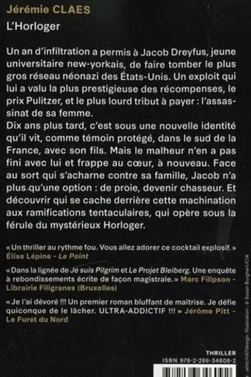 L'horloger, Jérémie Claes