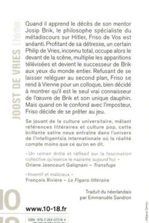 L'héritier, Joost De Vries