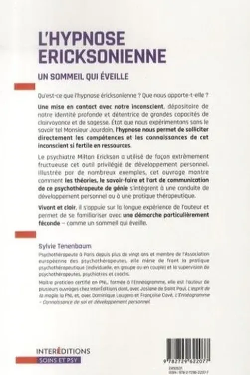 L'hypnose ericksonienne. Un sommeil qui éveille, Sylvie Tenenbaum