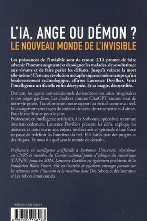 L'IA, ange ou démon ? Le nouveau monde de l'invisible, Laurence Devillers
