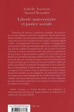 Liberté universitaire et justice sociale, Isabelle Arseneau