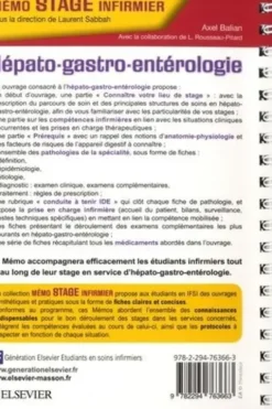 L'indispensable en stage d'hépato-gastro-entérologie. 3e édition, Axel Balian