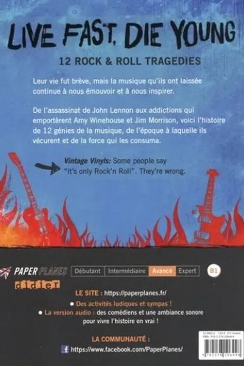 Live Fast, Die Young. 12 Rock & Roles Tragedies. Avec versio audio, Edition en anglais, Rupert Morgan