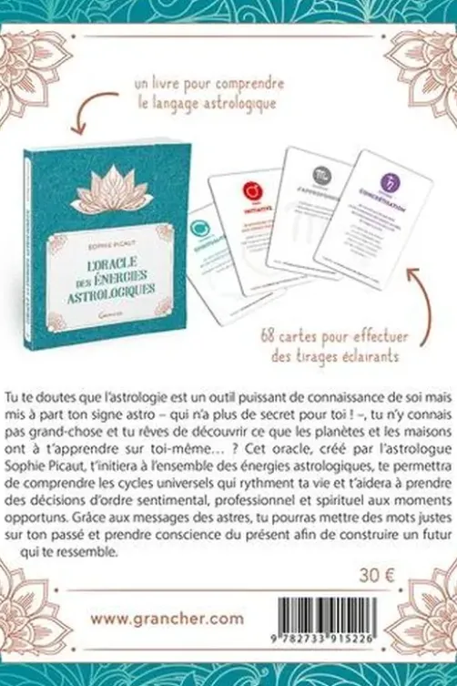 L'oracle des énergies astrologiques. 68 cartes et un livre pour percevoir les messages de l'univers, Sophie Picaut