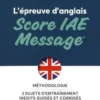 L'épreuve d'anglais Score IAE Message, Emilie Fournier