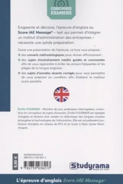 L'épreuve d'anglais Score IAE Message, Emilie Fournier