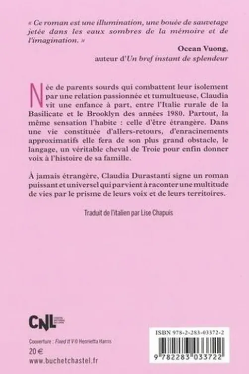 L'étrangère, Claudia Durastanti