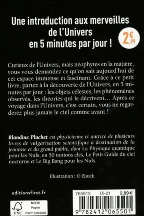L'Univers en 5 minutes par jour, Blandine Pluchet