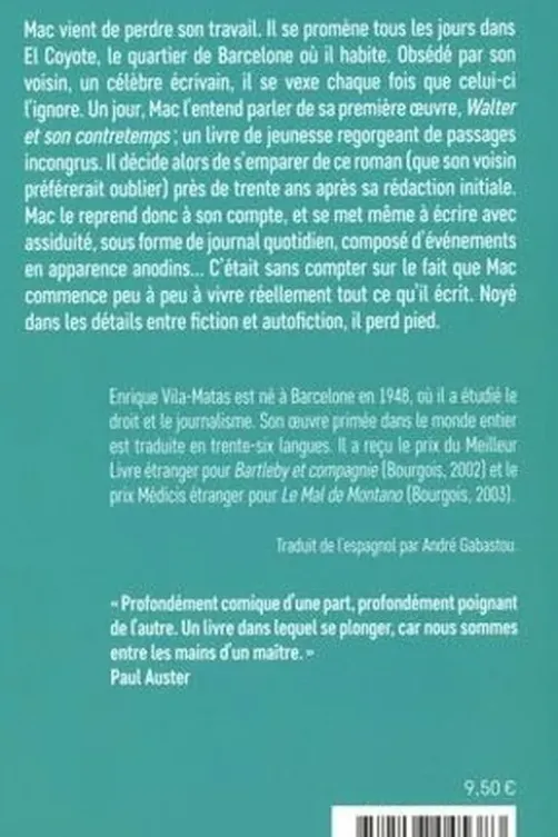 Mac et son contretemps, Enrique Vila-Matas
