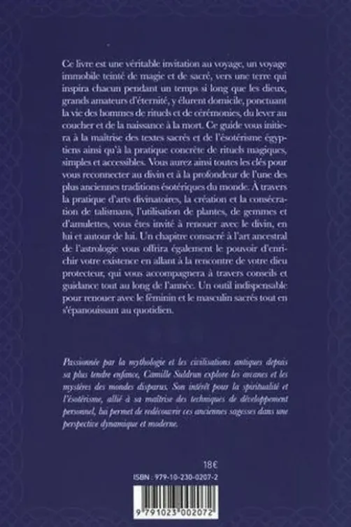 Magie & rituels de l'Egypte antique. Reconnectez-vous à votre voie sacrée, Camille Suldrun